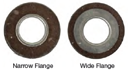 Narrow and wide flange comparison images.